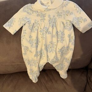 Little Me Floral Peter Pan Collar Outfit